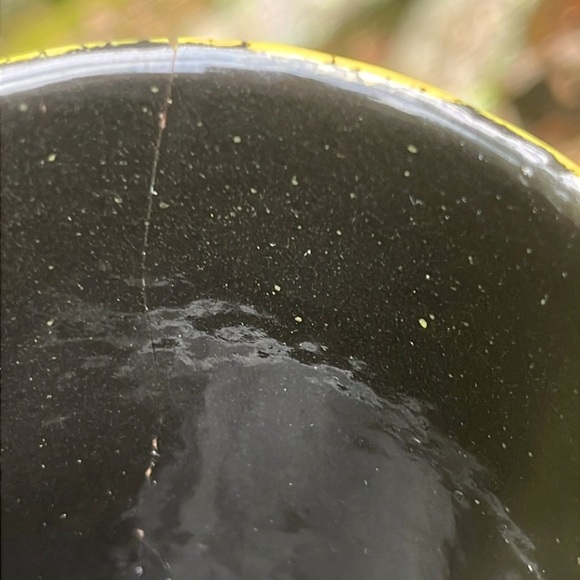 Rare 1960s Bitossi Black and Yellow Textured Crackle Like Glaze *Decorative* Mug - Picture 7 of 9